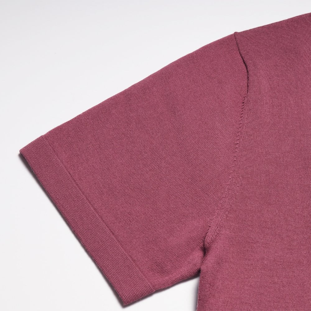 Thomas Merino Crew Neck T-Shirt - Mauve