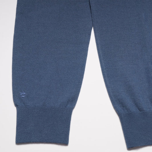 Merino Crew Neck Sweater - Blue