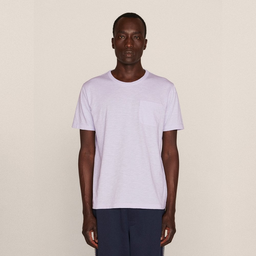 - Cotton Pocket T-Shirt - Lilac