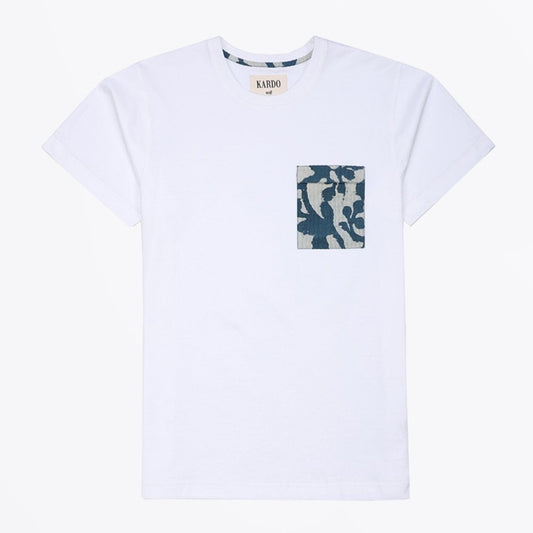 - Print Patch Pocket T-Shirt - White