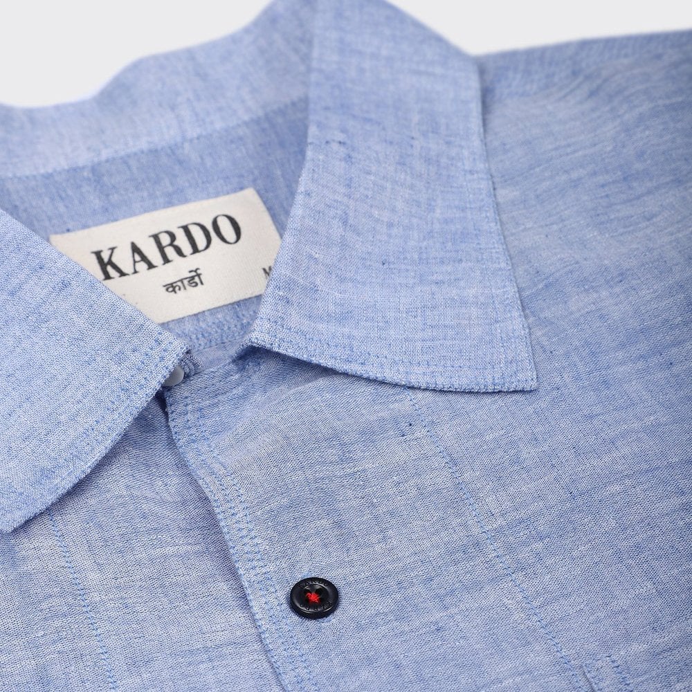 - Chintan Woven Geometric Shirt - Blue