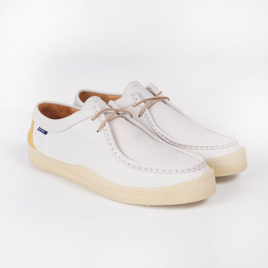 - Pebble Suede Leather Moccasin - Off-White