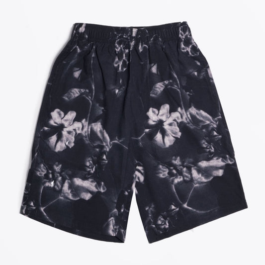 - Odoru Hana - Floral Print Shorts - Black/White