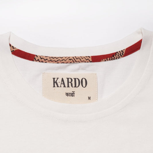 - Tiger Print Patch Pocket T-Shirt - White