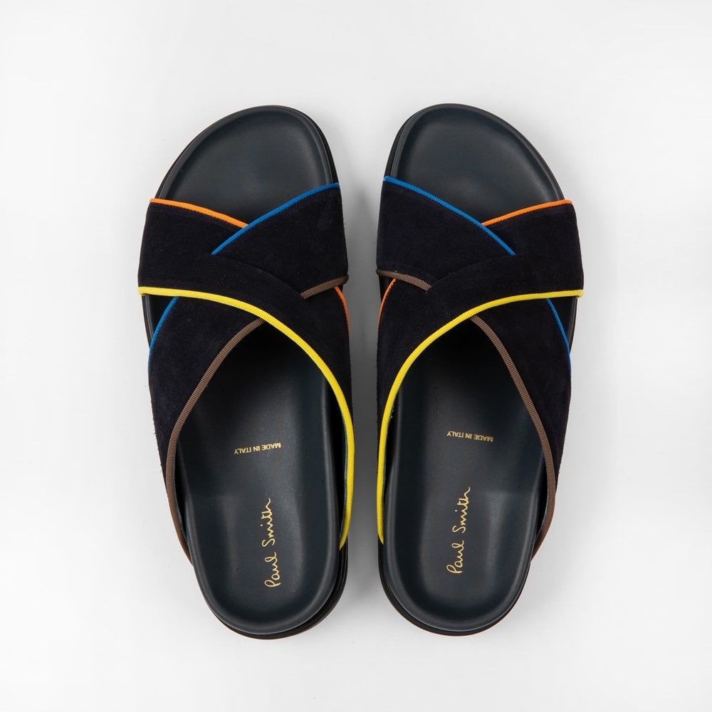 - Corsini Cross-Over Sandals - Dark Navy