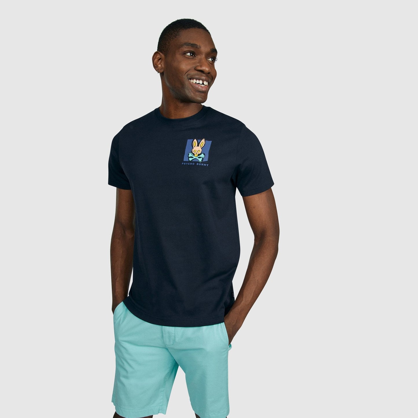 - Cotton Logo T-Shirt - Navy