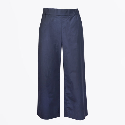 - Wide-Leg Pants - Navy