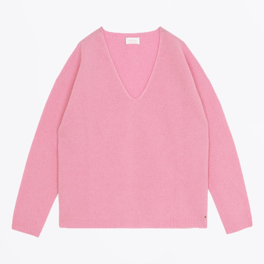 Ottod'Ame Wool-Cashmere Blend Pullover - Pink
