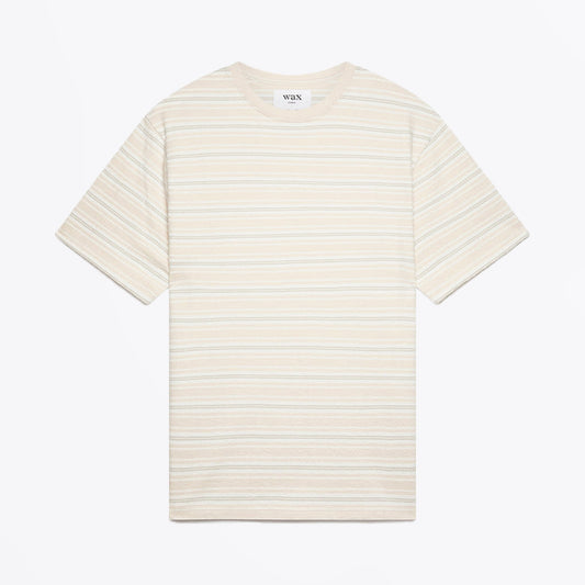 - Dean - Organic Cotton Stripe T-Shirt - Pink/White