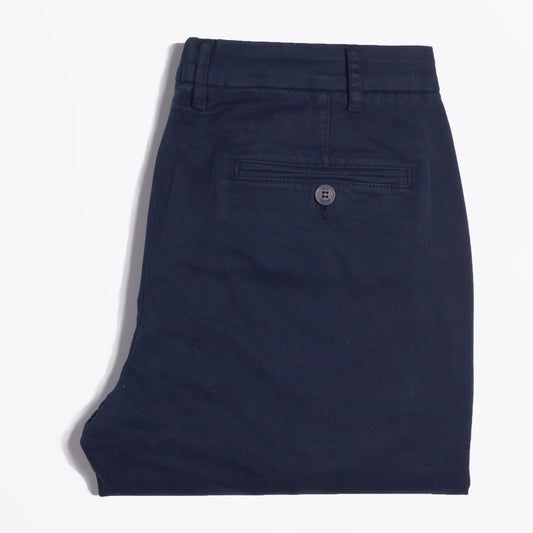 - Skye - Cotton Twill Trousers - Navy