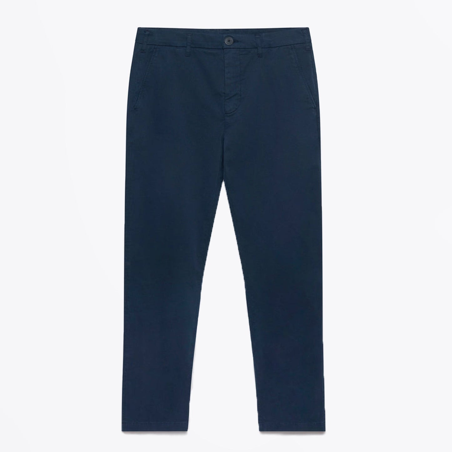 - Skye - Cotton Twill Trousers - Navy