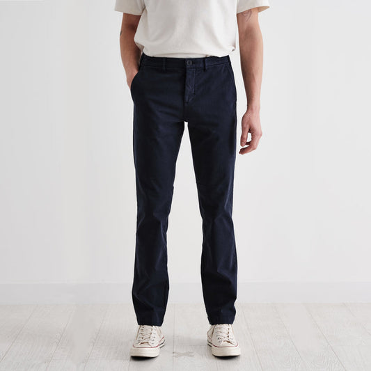 - Skye - Cotton Twill Trousers - Navy