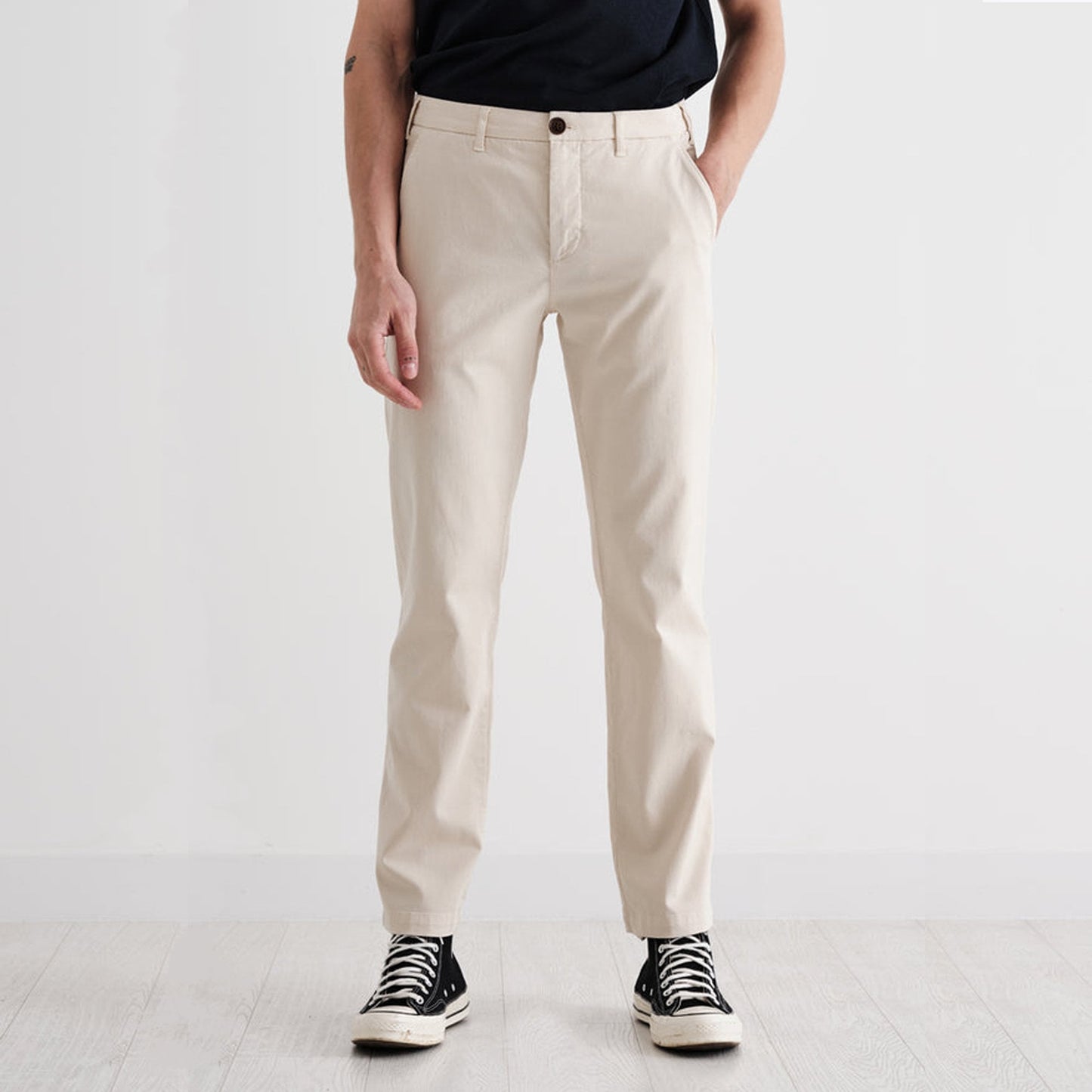 - Skye - Cotton Twill Trousers - Sand