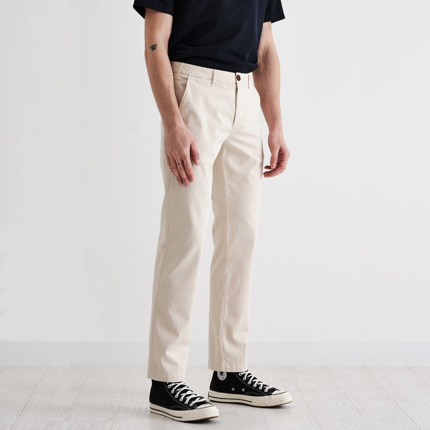 - Skye - Cotton Twill Trousers - Sand