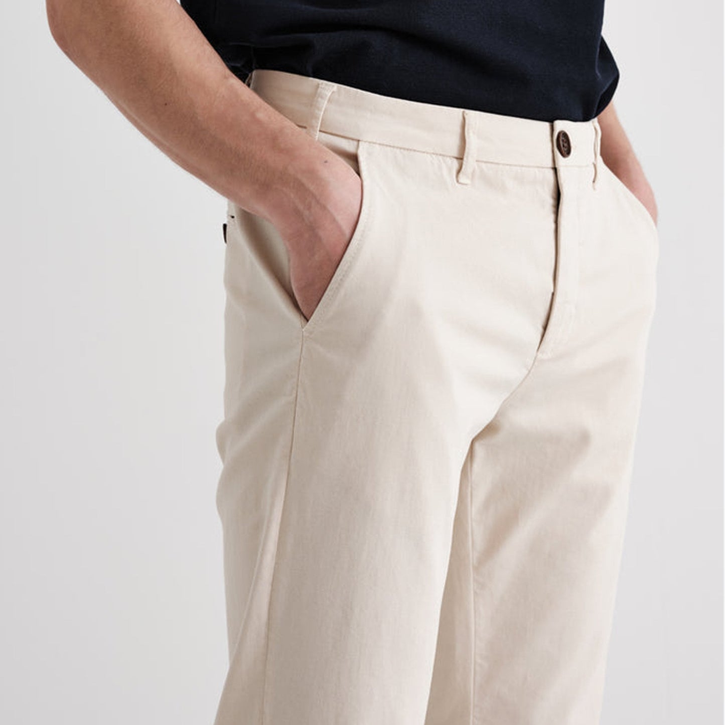 - Skye - Cotton Twill Trousers - Sand