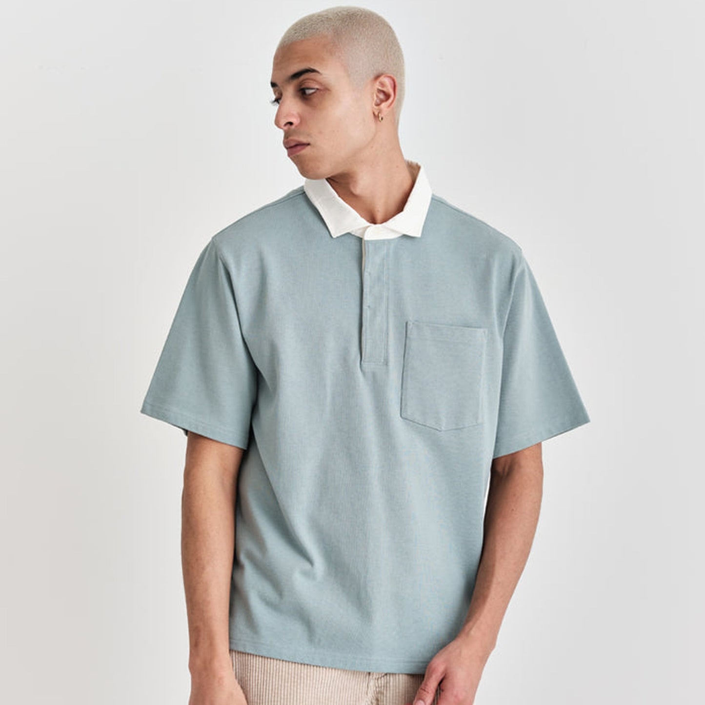 - Doon - Rugby Shirt - Light Blue