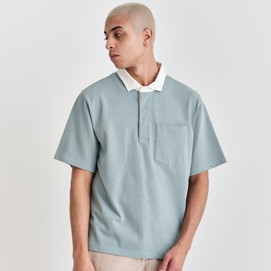- Doon - Rugby Shirt - Light Blue