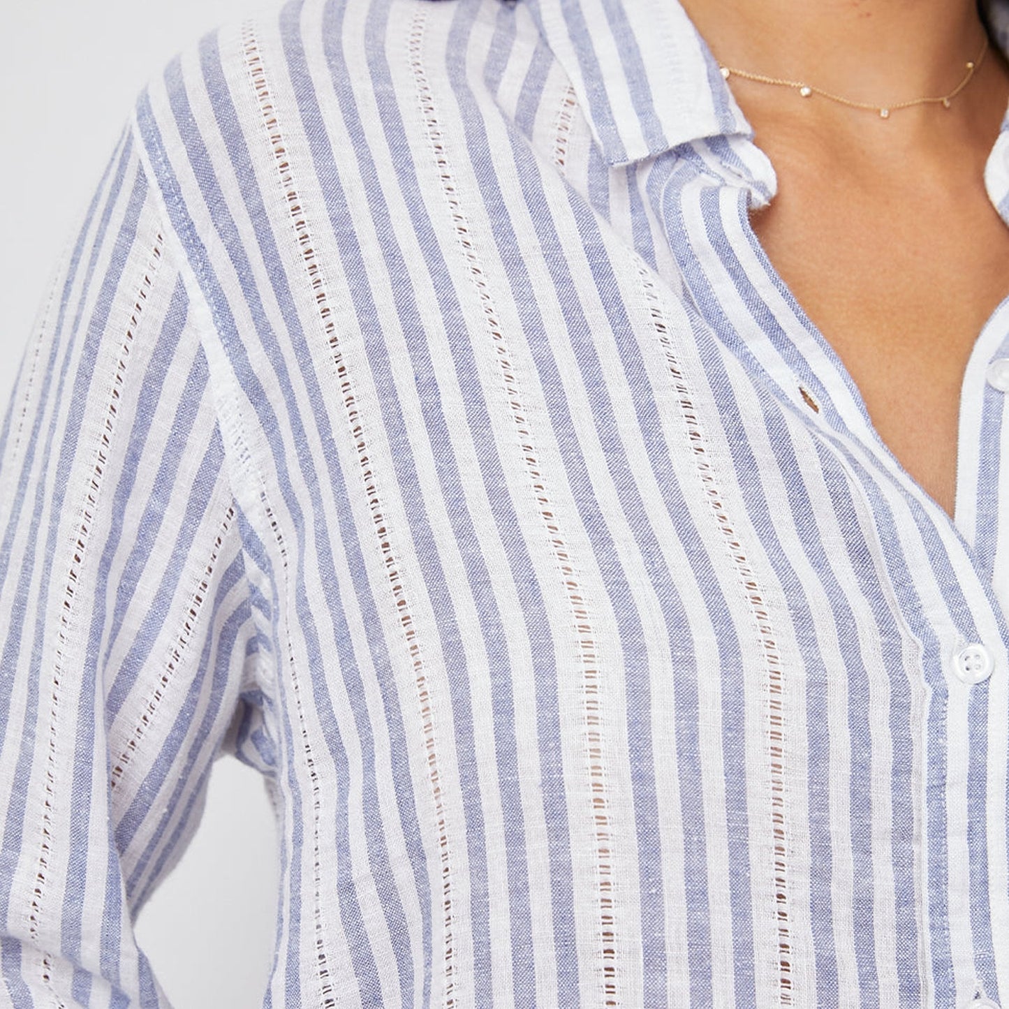 - Charli Stripe Shirt - Catalina Blue Stripe
