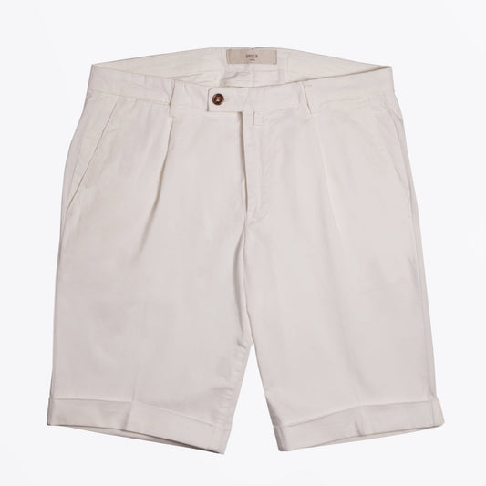 - Bermuda Turn-Up Shorts - White