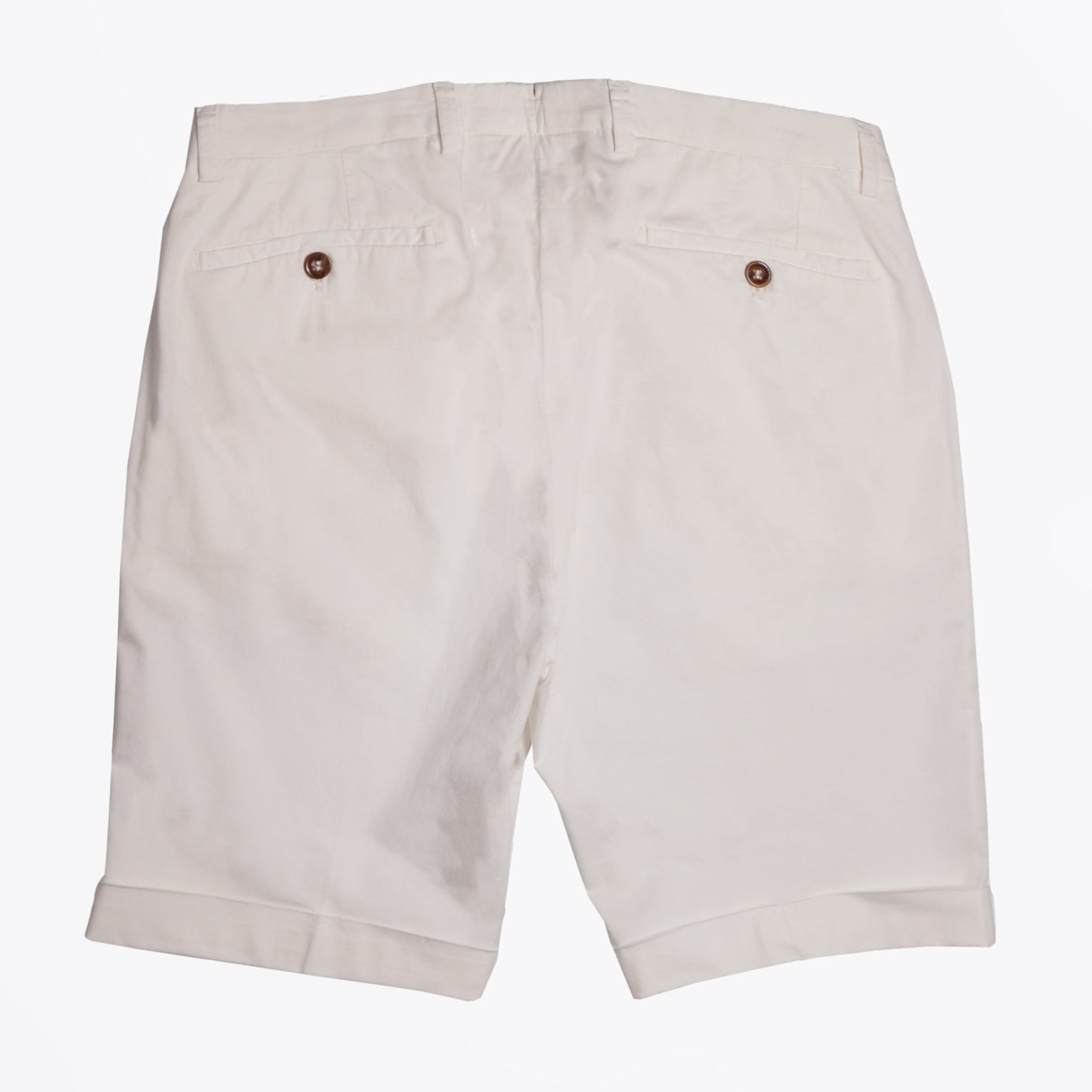 - Bermuda Turn-Up Shorts - White