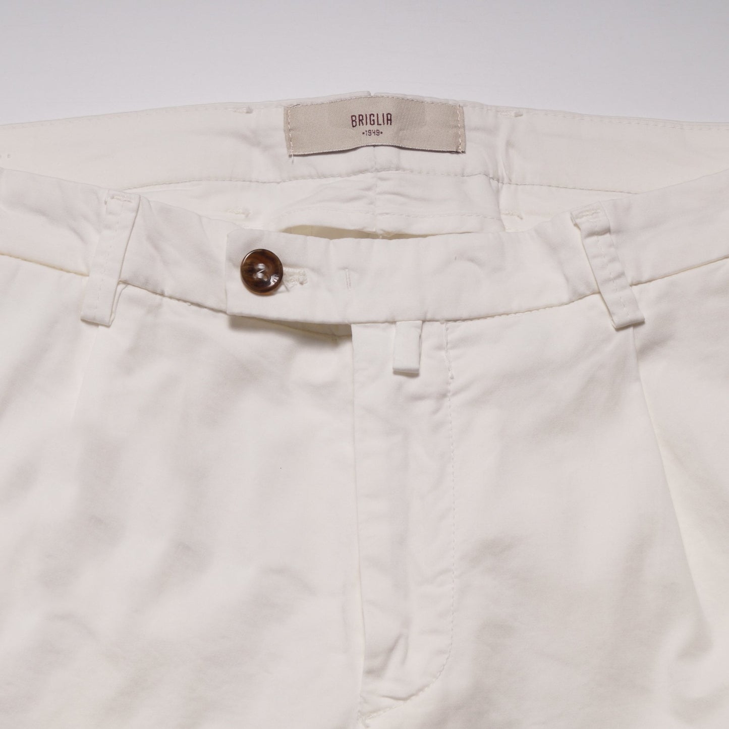 - Bermuda Turn-Up Shorts - White