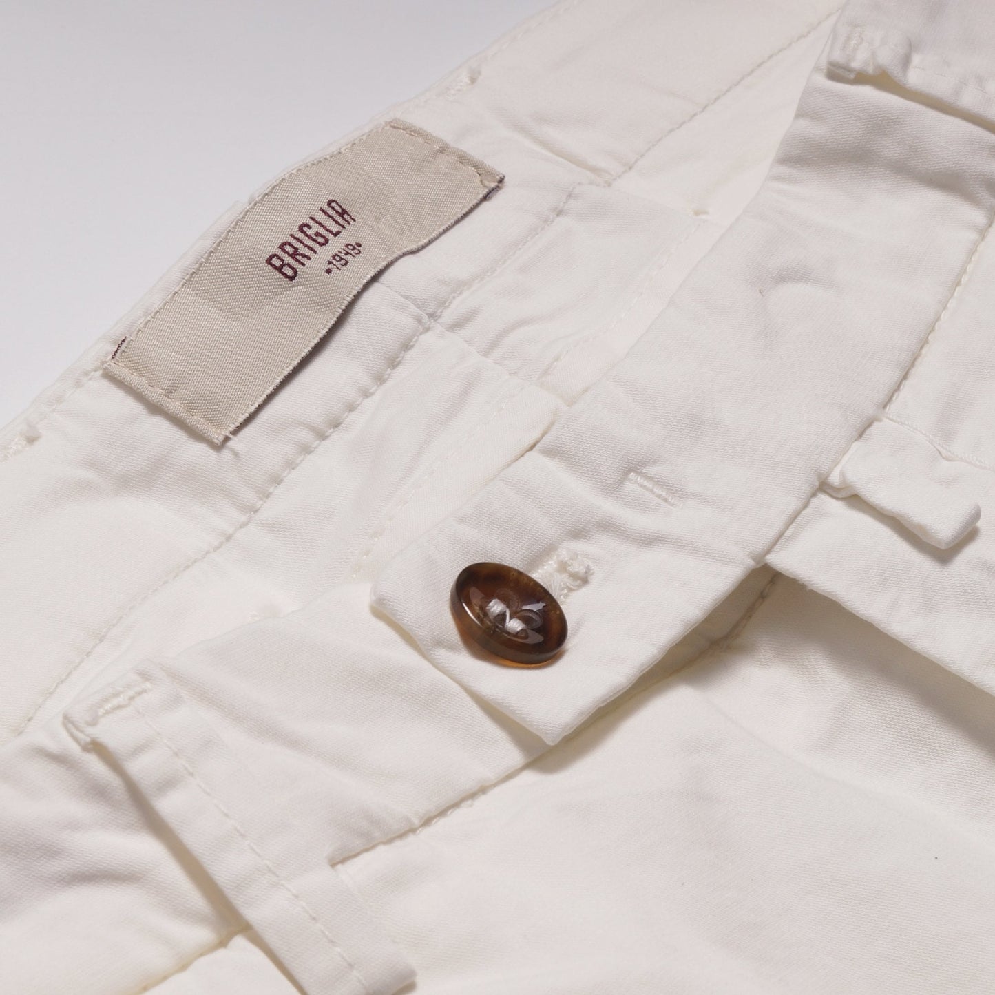 - Bermuda Turn-Up Shorts - White