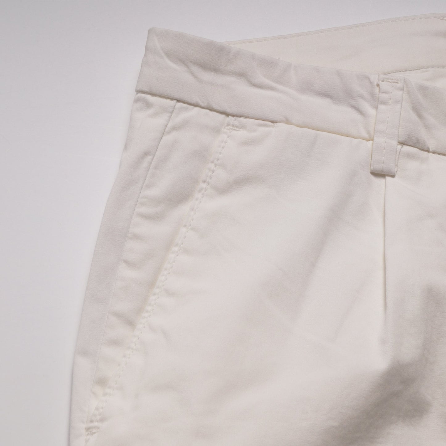 - Bermuda Turn-Up Shorts - White