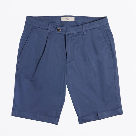 - Bermuda Turn-Up Shorts - Blue