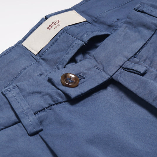 - Bermuda Turn-Up Shorts - Blue