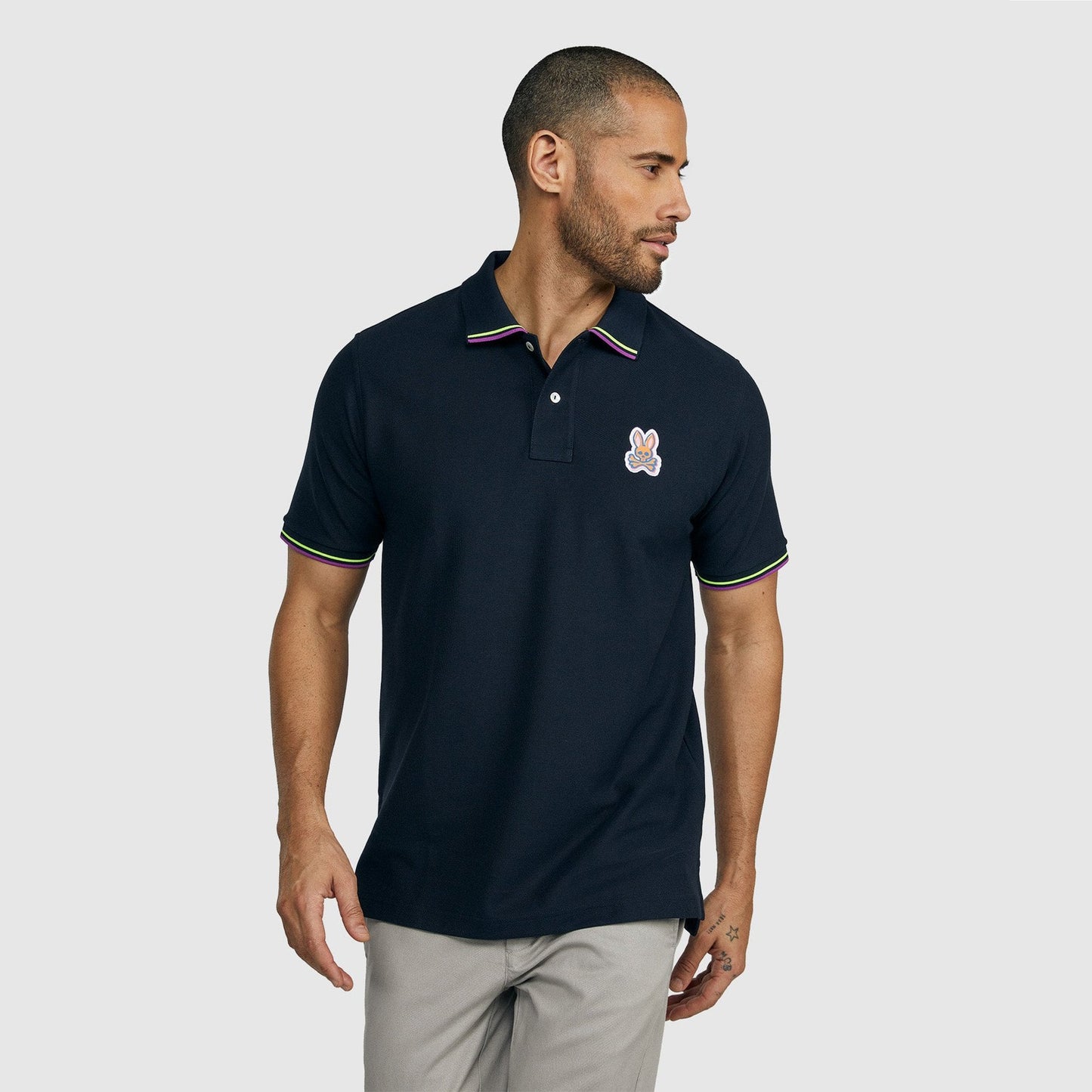 Noah - Cotton Polo Shirt - Navy