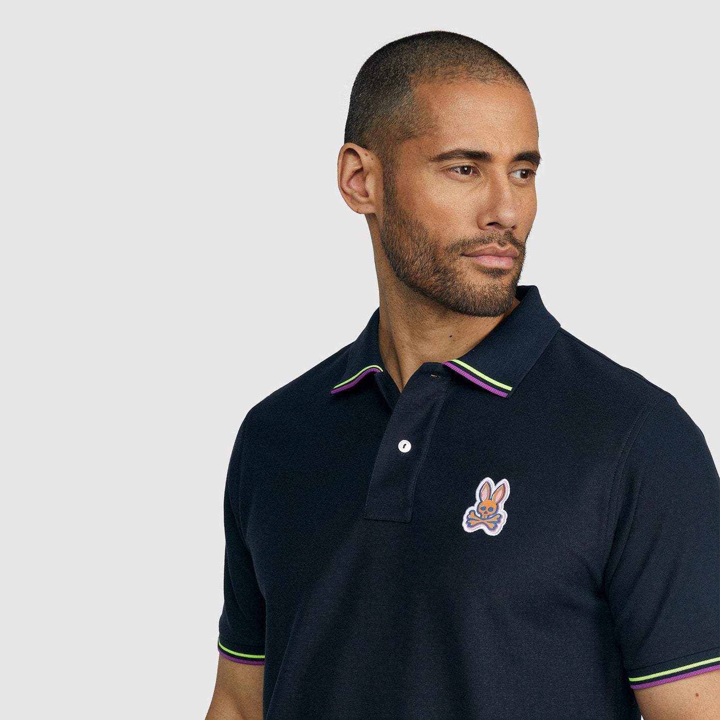 Noah - Cotton Polo Shirt - Navy