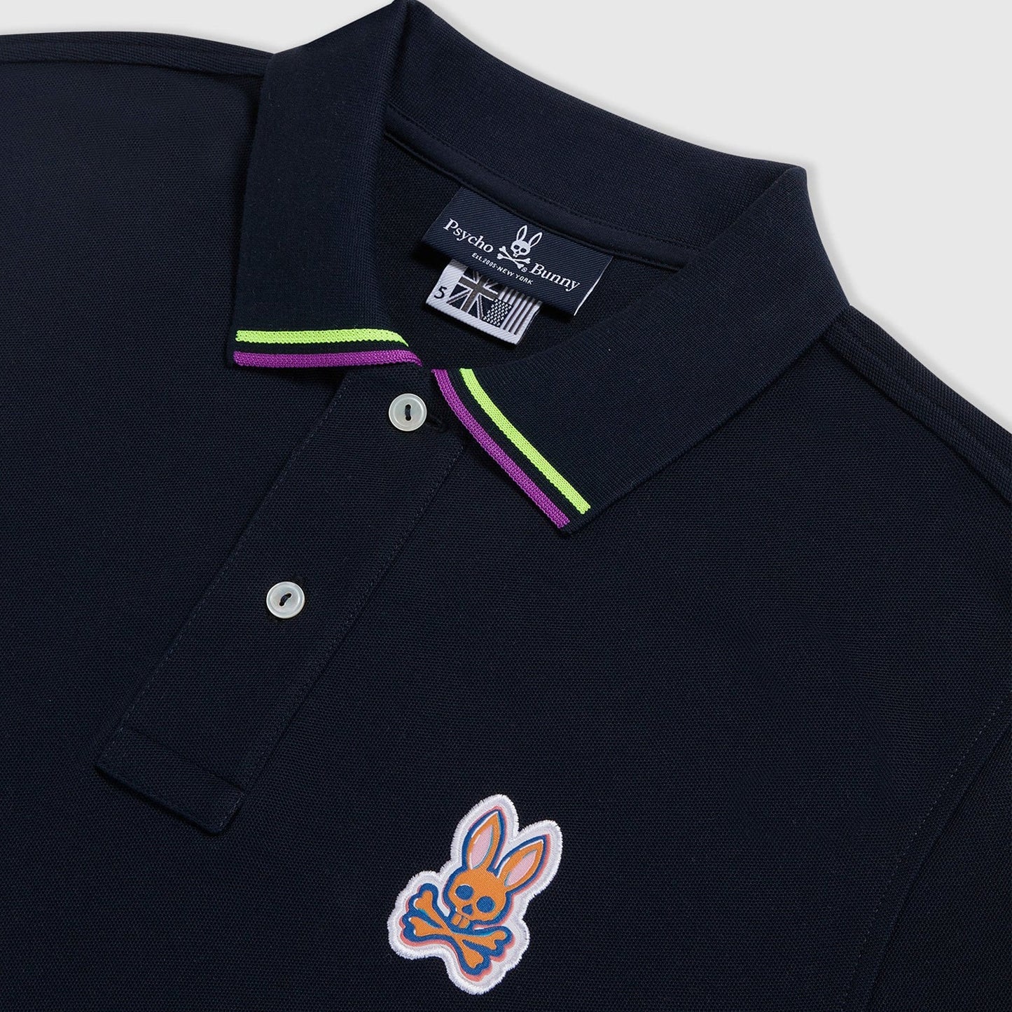 Noah - Cotton Polo Shirt - Navy