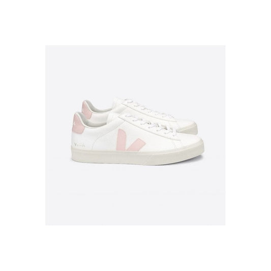 - Campo Chromefree Leather Sneakers - White/Petale