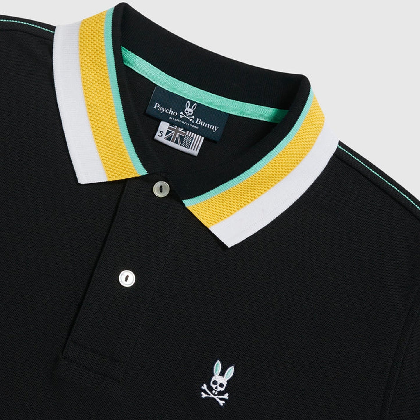 - Oliver - Neon Tipped Polo - Black