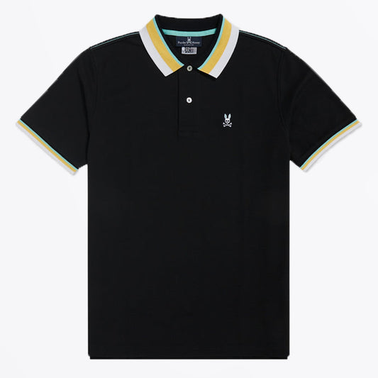 - Oliver - Neon Tipped Polo - Black