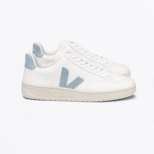 - V-12 Leather Sneakers - Extra White/Steel