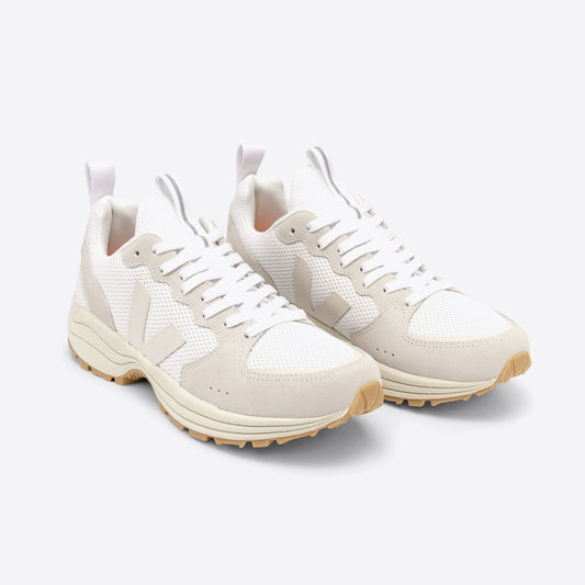 - Venturi Canvas  Mesh Sneakers - White Pierre Natural