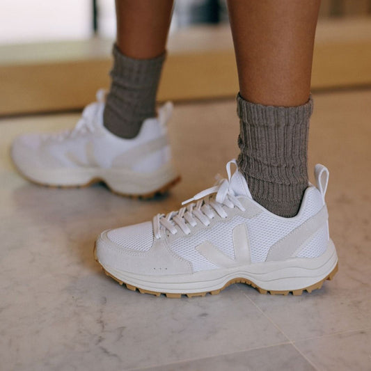 - Venturi Canvas  Mesh Sneakers - White Pierre Natural