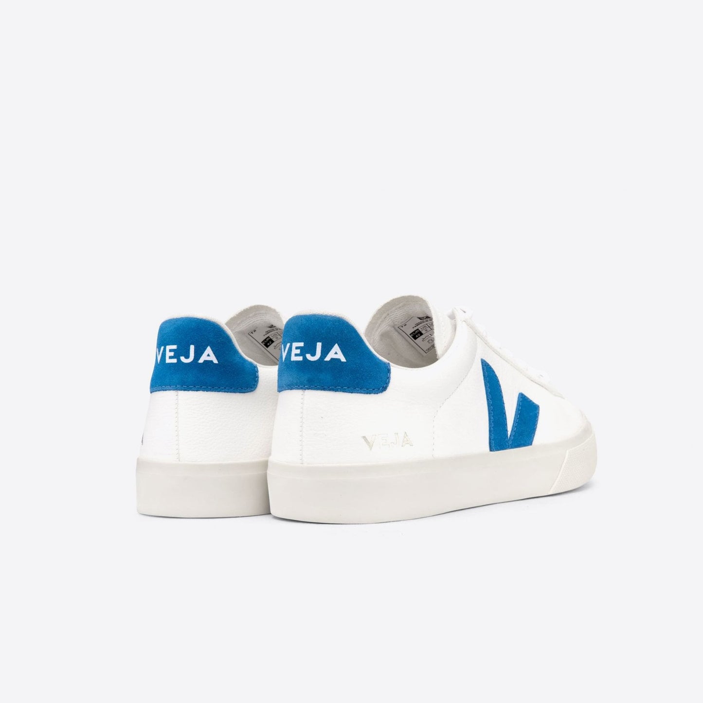- Campo Chromefree Leather Sneakers - Extra White/Swedish Blue