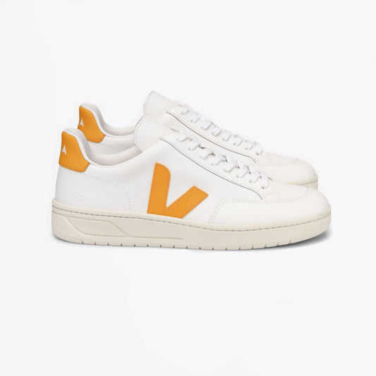 - V-12 Leather Sneakers - Extra White/Ouro
