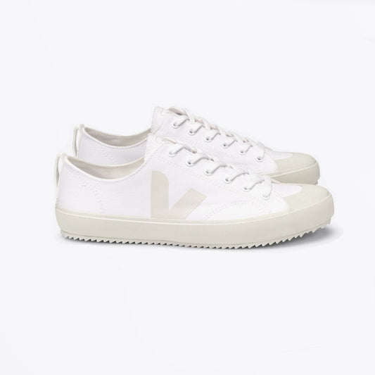 - Nova Canvas Mesh Sneakers - White Pierre
