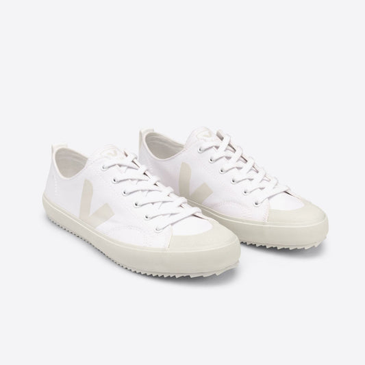 - Nova Canvas Mesh Sneakers - White Pierre