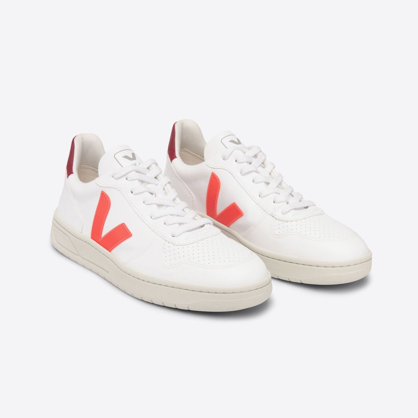 - V-10 CWL Sneakers - White Orange Fluo Marsala