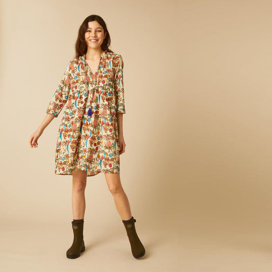 - Rudra Pineapple Dress - Off White