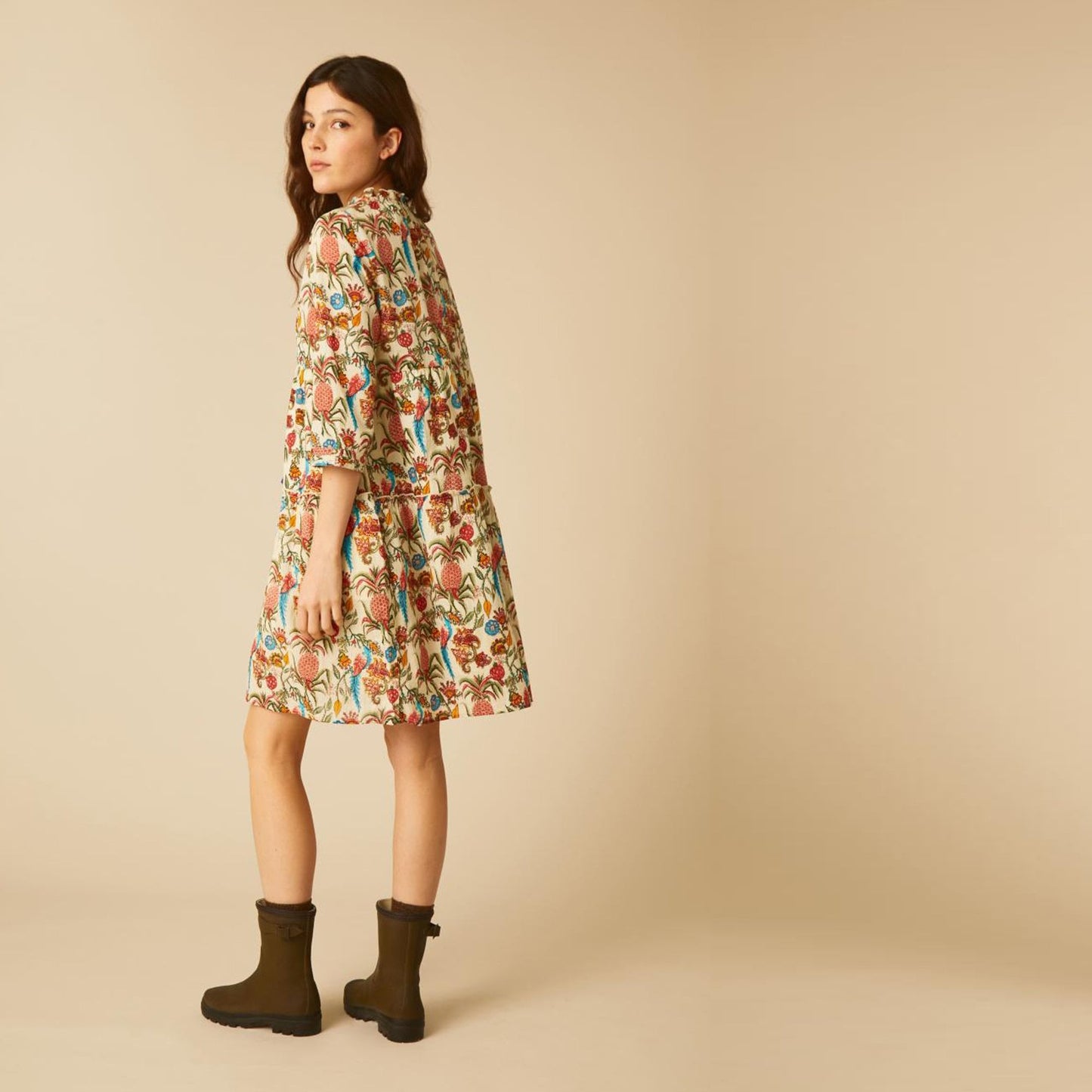 - Rudra Pineapple Dress - Off White