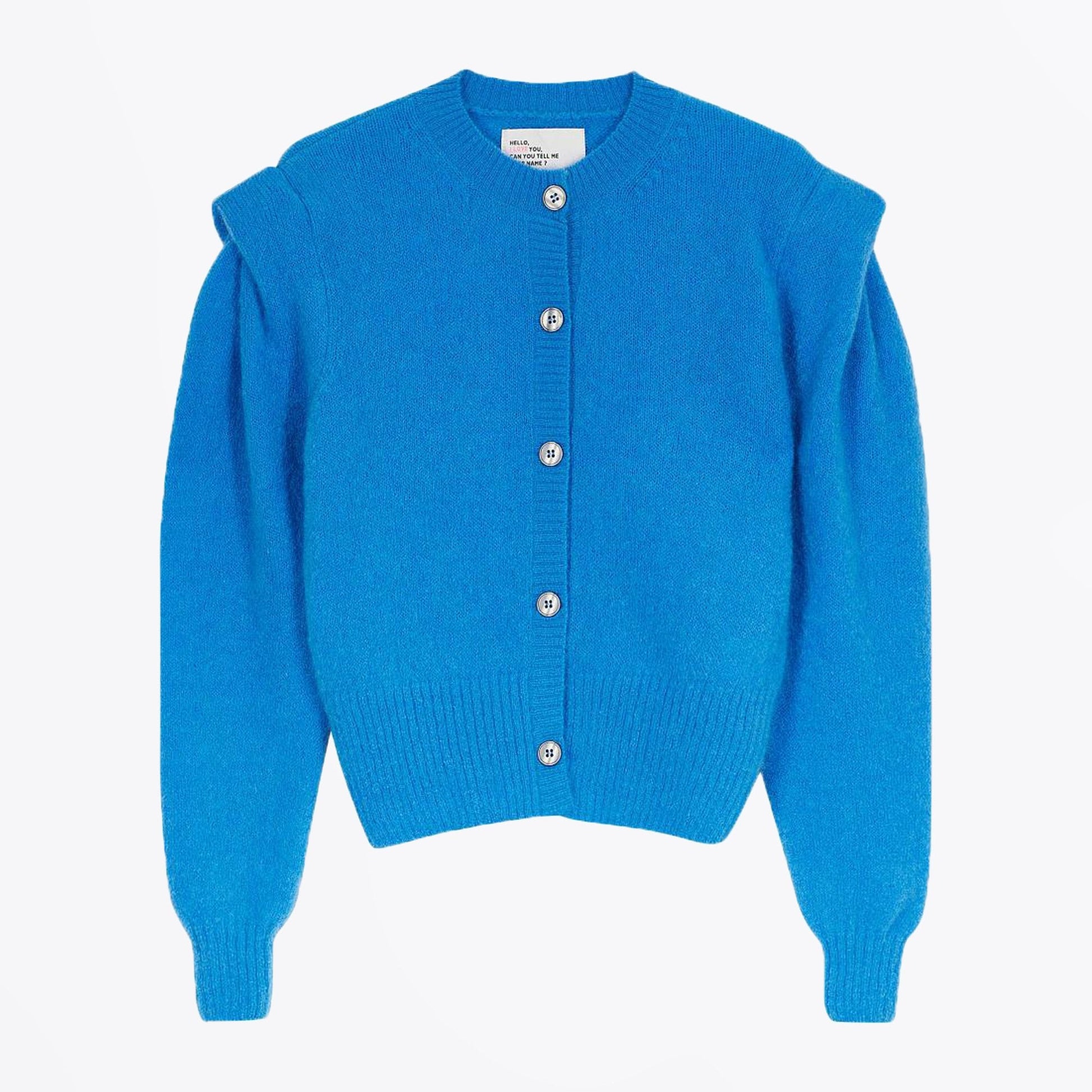 Leon Maddy Plain Cardigan - Blue