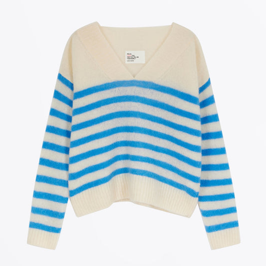 - Nous Striped Knit - Off White