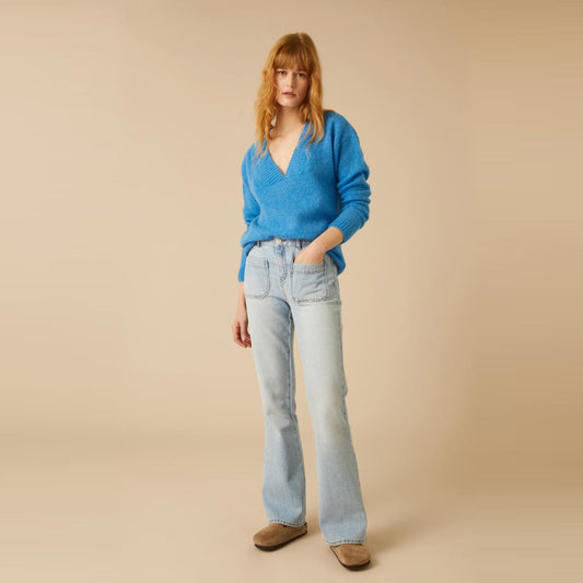 - Nous Plain Knit - Blue