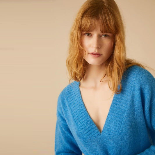 - Nous Plain Knit - Blue