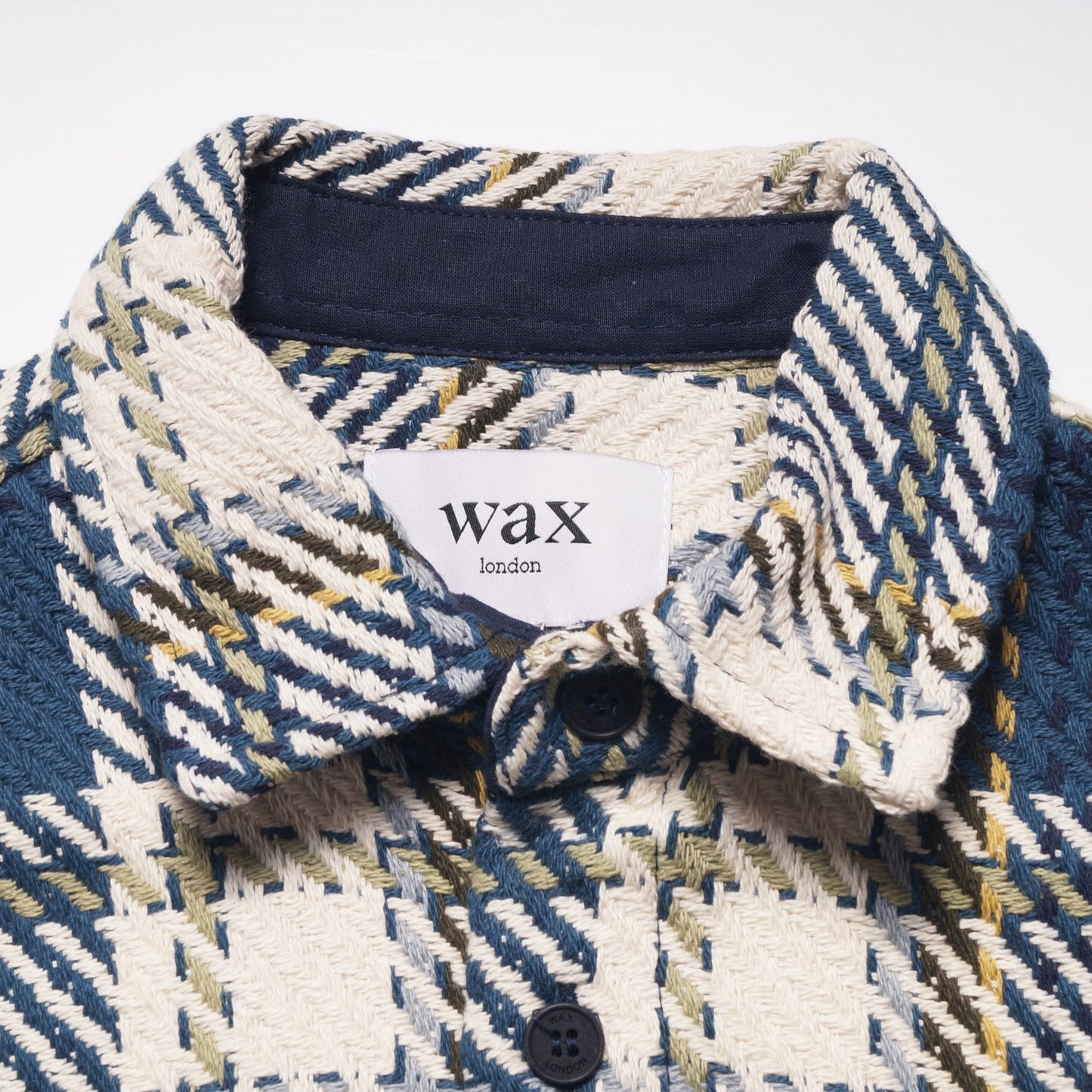 - Whiting - Ombre Check Overshirt - Nite/Teal